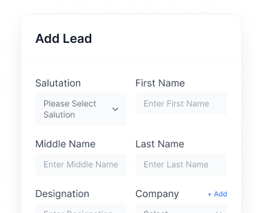 Add a new CRM lead